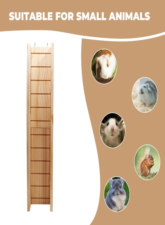 MHLLGN Wooden Guinea Pig Ramp for Cage, Hamster Ladder Toys, Bridge Cage Accessories for Guinea Pig, Hamster, Rats, Chinchillas, Squirrels - Image 4